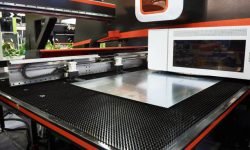 Electro mechanical coordinate and turret punch press with CNC